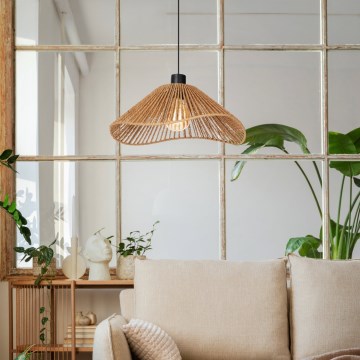 Eglo - Pendel 1xE27/60W/230V brun