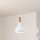 Eglo - Pendel 1xE27/60W/230V diameter 18 cm hvid - FSC certificeret