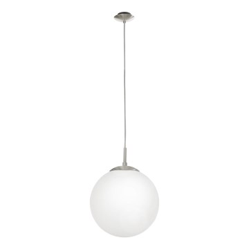 EGLO - Pendel 1xE27/60W/230V diameter 25 cm hvid