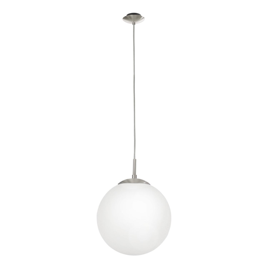 EGLO - Pendel 1xE27/60W/230V diameter 25 cm hvid