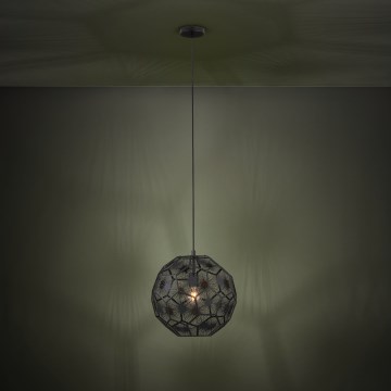 Eglo - Pendel 1xE27/60W/230V diameter 41 cm sort