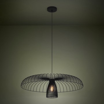 Eglo - Pendel 1xE27/60W/230V diameter 77 cm sort