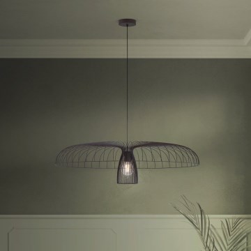 Eglo - Pendel 1xE27/60W/230V diameter 98,5 cm sort
