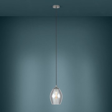 Eglo - Pendel 1xE27/60W/230V røget