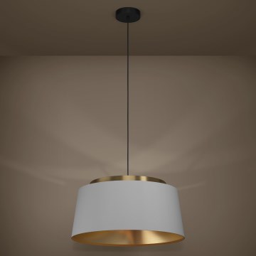 Eglo - Pendel 3xE27/40W/230V grå/guldfarvet