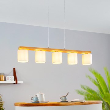 Eglo - Pendel 5xE27/28W/230V - FSC certificeret
