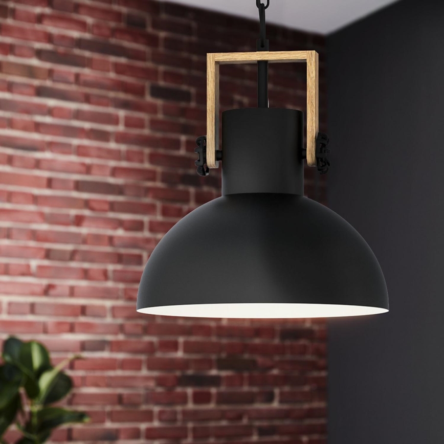 Eglo - Pendel med kædeophæng 1xE27/28W/230V - FSC certificeret