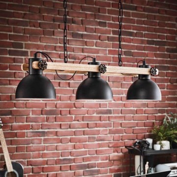 Eglo - Pendel med kædeophæng 3xE27/28W/230V - FSC certificeret