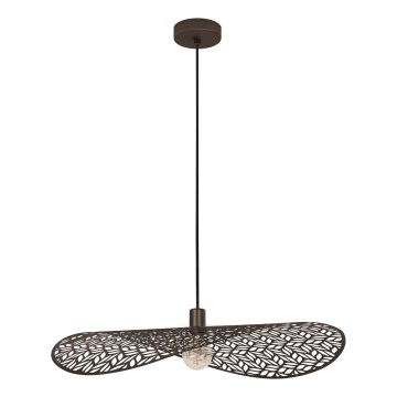Eglo - Pendel på kabel 1x E27/60W/230V Ø 80 cm bronzefarvet