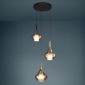 Eglo - Pendel på ledning 3xE27/28W/230V kobber