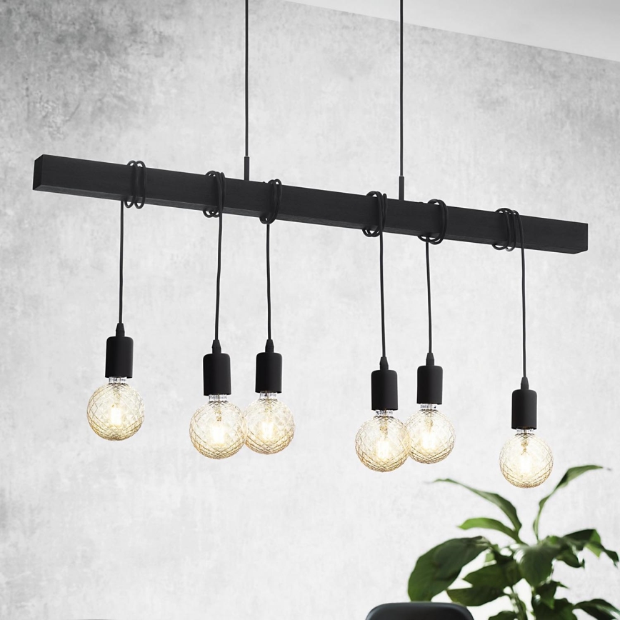Eglo - Pendel TOWNSHEND 6xE27/60W/230V