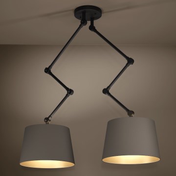 Eglo - Pendellampe 2xE27/40W/230V brun