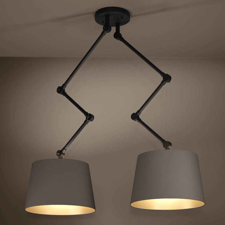 Eglo - Pendellampe 2xE27/40W/230V brun