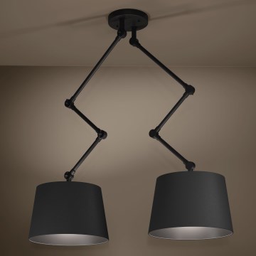 Eglo - Pendellampe 2xE27/40W/230V sort