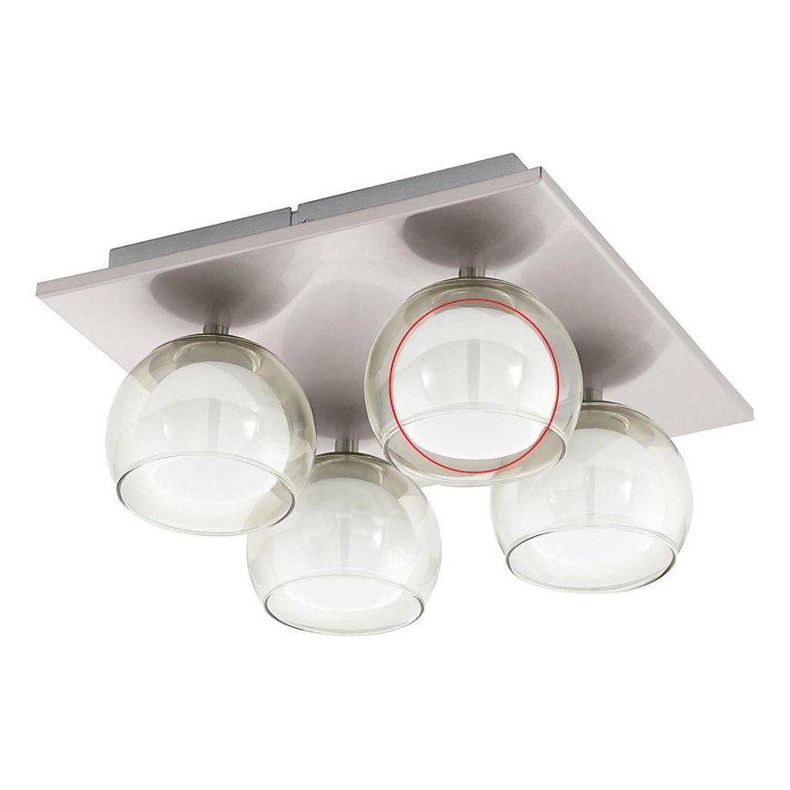 Eglo - Reserveglas til pendler og loftlamper ROMAGNESE diameter 5,5 cm inner/mælkehvid
