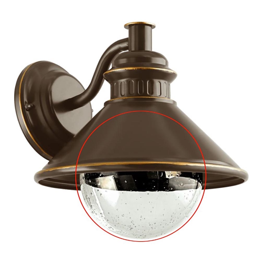 Eglo - Reserveglas til væglampe ALBACETE transparent