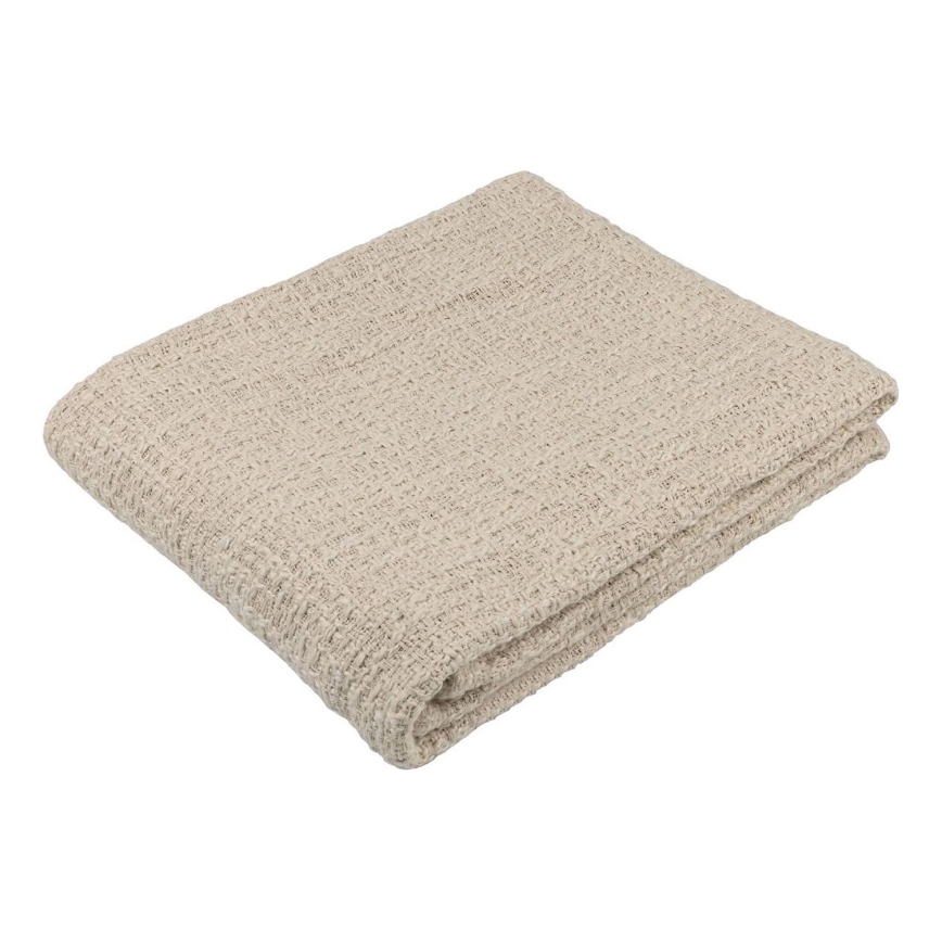 Eglo - Sengetæppe 170x130 cm beige