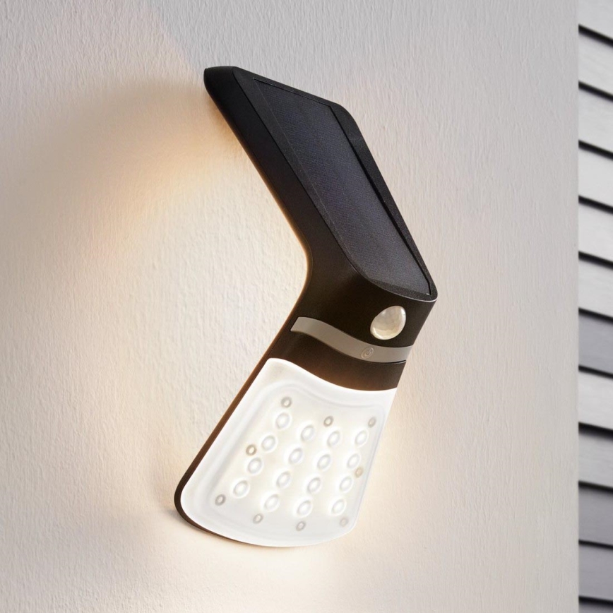 Eglo - Solcellelampe med sensor LED/2W/3,7V 1200 mAh IP44