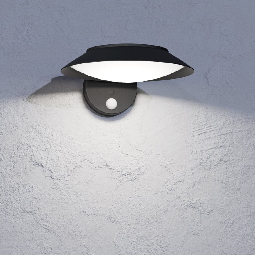 Eglo - Soldrevet LED væglampe med sensor LED/7W/3,7V IP44
