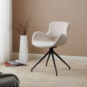 Eglo - Spisebordsstol 82x58 cm cremefarvet/sort