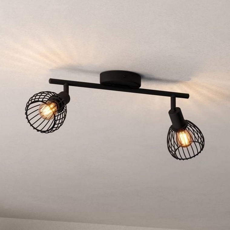 Eglo - Spotlampe 2xE14/40W/230V sort