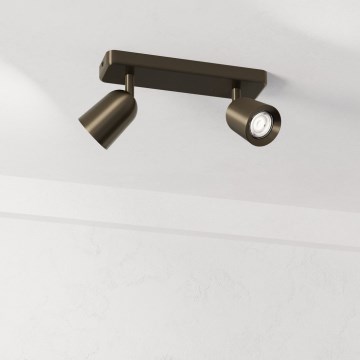 Eglo - Spotlampe 2xGU10/10W/230V bronzefarvet