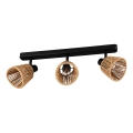 Eglo - Spotlampe 3xE14/10W/230V sort/beige