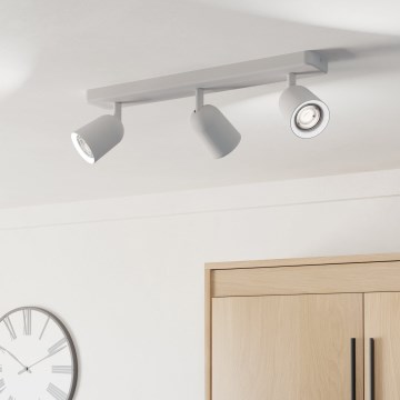 Eglo - Spotlampe 3xGU10/10W/230V hvid