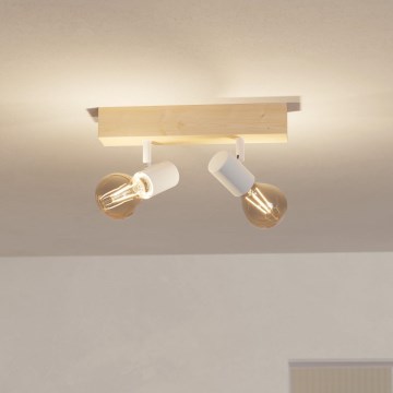 Eglo - Spotlampe TOWNSHEND 2xE27/60W/230V - FSC certificeret