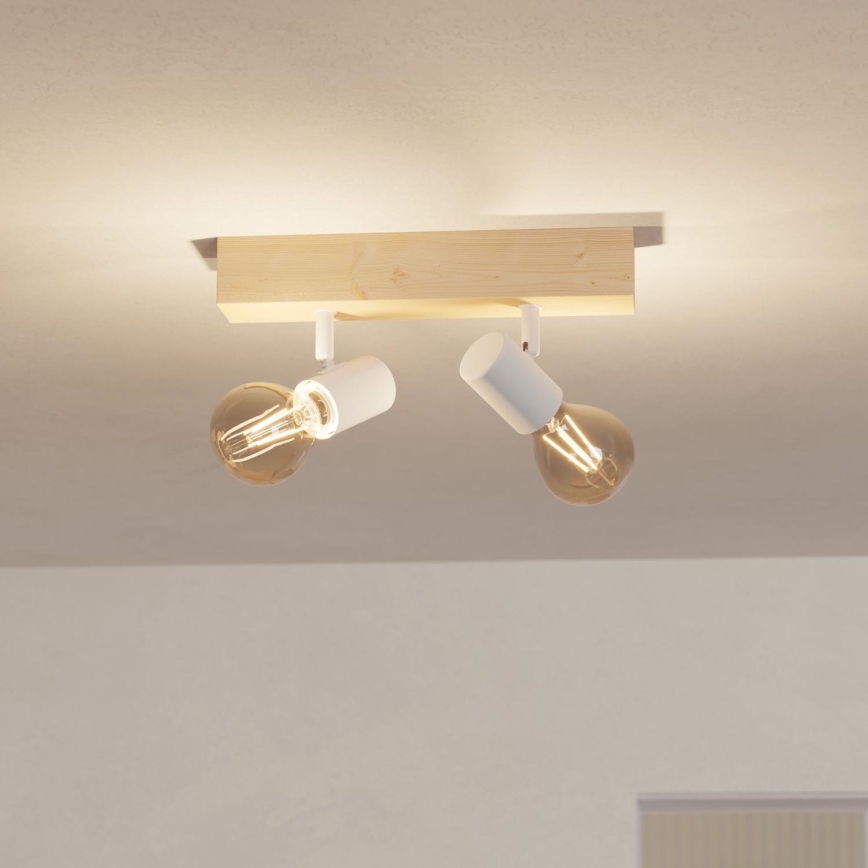 Eglo - Spotlampe TOWNSHEND 2xE27/60W/230V - FSC certificeret
