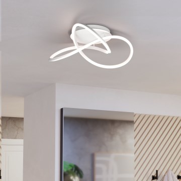 Eglo Stars of Light - LED dæmpbar loftlampe LED/40W/230V 2200-6500K Ø 83 cm hvid + fjernbetjening