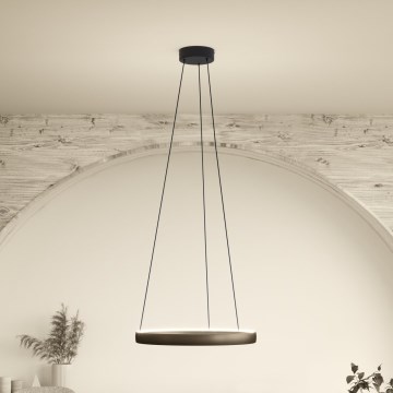 Eglo Stars of Light - LED-dæmpbar pendel på ledning med bevægelsessensor 2xLED/25W/230V 2200-6500K Ø 80 cm brun