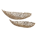 Eglo - SÆT 2x Dekorativ bakke 44/61 cm guldfarvet