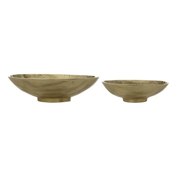 Eglo - SÆT 2x Dekorativ bakke diameter 28/21 cm guldfarvet