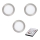 Eglo - SÆT 3x LED Dæmpbare indbygningsspot TINUS LED/11W/230V + fjernbetjening