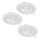Eglo - SÆT 3x LED indbygningslampe 1xGU10/4W/230V hvid