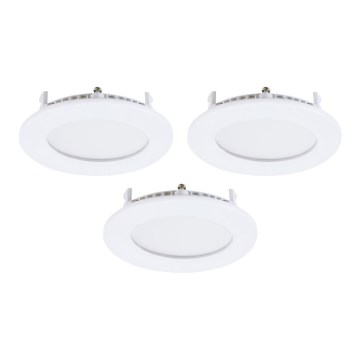 Eglo - SÆT 3xLED indbygningsarmatur FUEVA-RW 1xLED/2,8W/230V Ø 8,5 cm