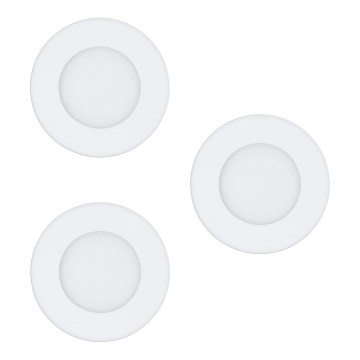 Eglo - Sæt med 3 LED indbygningsspots FUEVA-RW 1xLED/2,8W/230V 2700-4000K Ø 8,5 cm