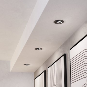 Eglo - Sæt med 3 stk. dæmpbare LED-indbygningsspots LED/6,4W/230V Ø 8,8 cm sort