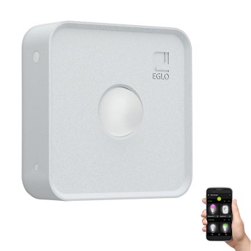 Eglo - Udendørs bevægelses- og skumringssensor CONNECT SENSOR 12 m 3xAA hvid IP44