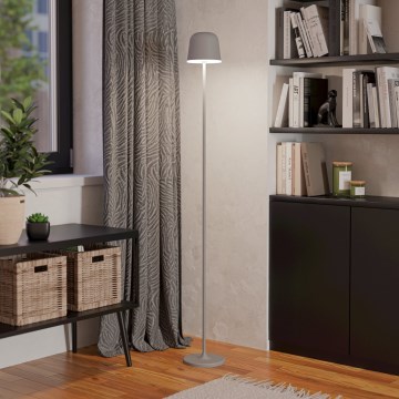 Eglo - Udendørs LED gulvlampe dæmpbar og genopladelig LED/4,3W/5V 2400/3000/4000K IP54 grå