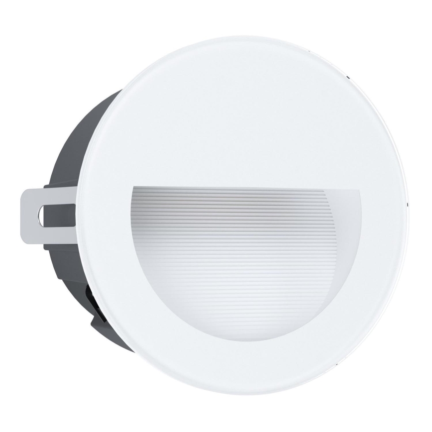 Eglo - Udendørs LED indbygningslampe LED/2,5W/230V IP65 hvid