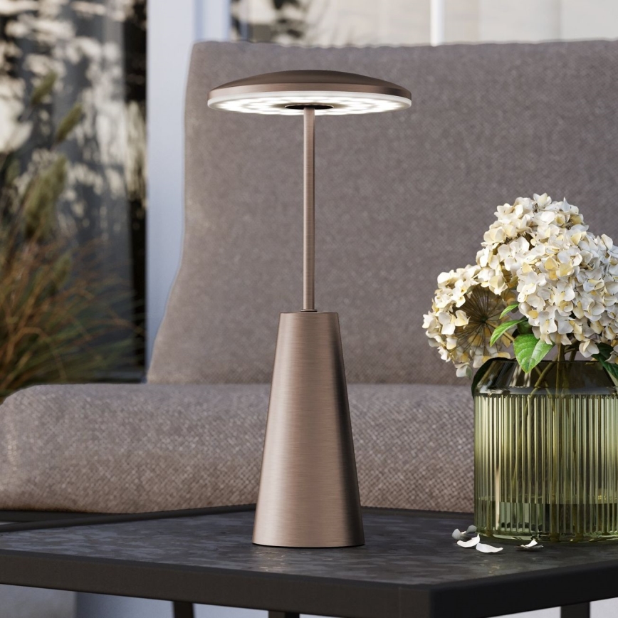 Eglo - Udendørs LED lampe m. touch-funktion dæmpbar LED/2,8W/5V 2400K/3000K/4000K 5200 mAh IP54 beige