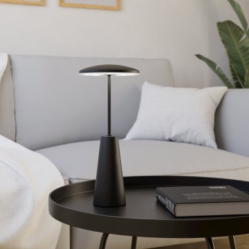 Eglo - Udendørs LED lampe m. touch-funktion dæmpbar LED/2,8W/5V 2400K/3000K/4000K 5200 mAh IP54 sort