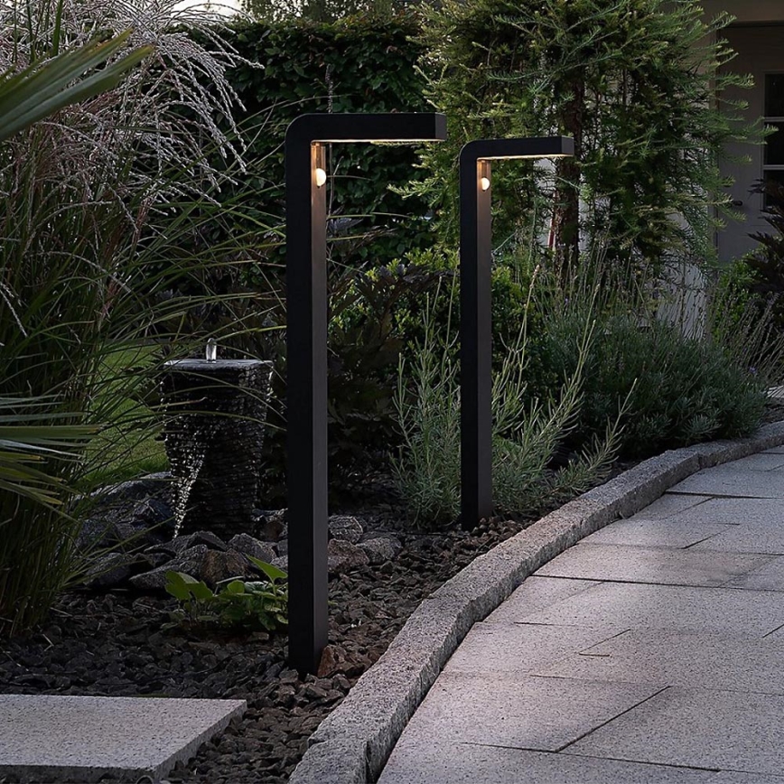 Eglo - Udendørs LED solcellelampe med sensor 18xLED/0,2W/3,7V 2200 mAh IP44
