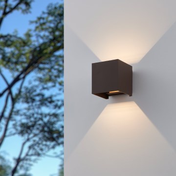 Eglo - Udendørs LED væglampe 2xLED/2,8W/230V IP54 brun