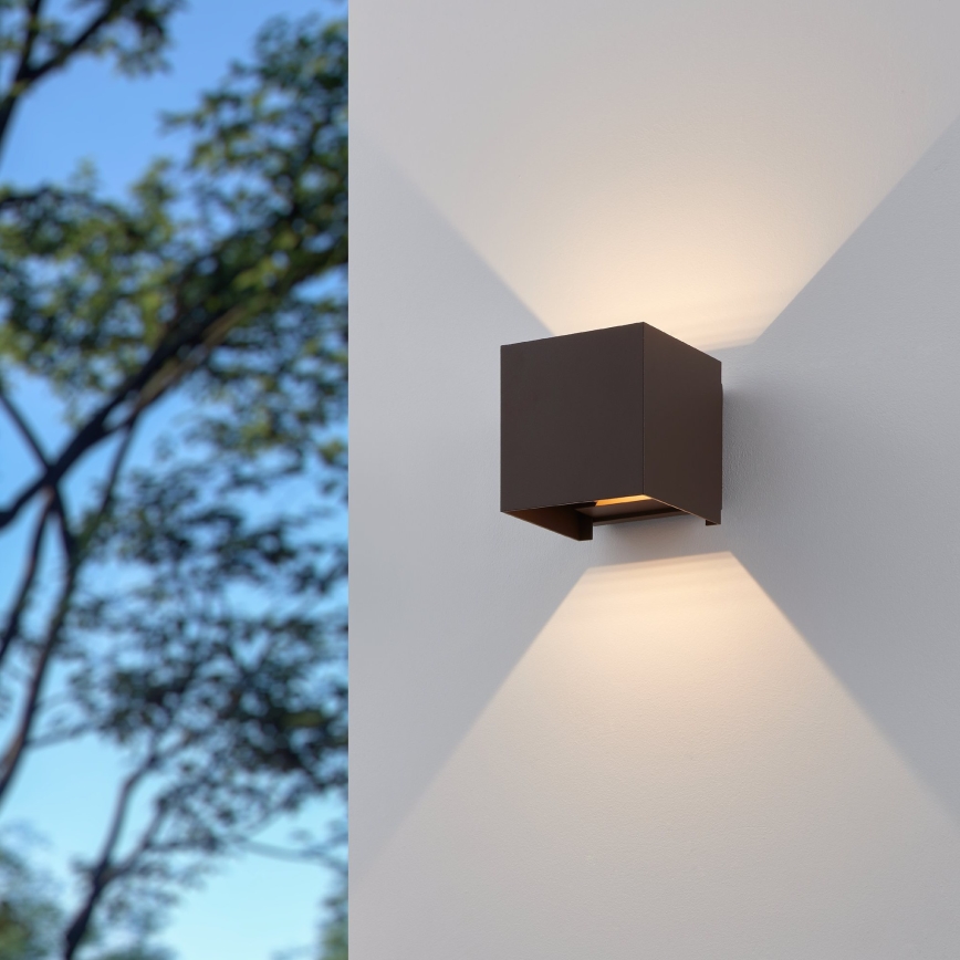 Eglo - Udendørs LED væglampe 2xLED/2,8W/230V IP54 brun