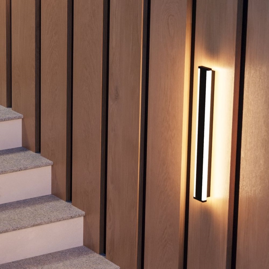 Eglo - Udendørs LED væglampe 2xLED/7W/230V 3000K IP55 sort