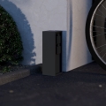 Eglo - Udendørs stikkontaktstolpe IP54 med SCHUKO-stik, antracit