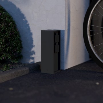 Eglo - Udendørs stikkontaktstolpe IP54 med SCHUKO-stik, antracit